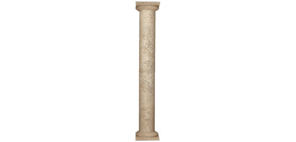 12" Coral Full Shaft W/Basic Cap & Base 108"H