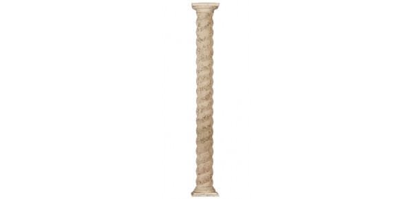 12" Bold Twist Full Shaft W/Basic Cap & Base 108"H