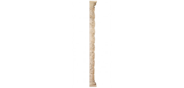 12" Bold Twist Half Shaft W/Hightop Cap & Base 111"H