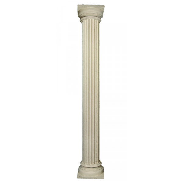 12" FLUTED Full Shaft W/Smooth Hightop Cap &a...