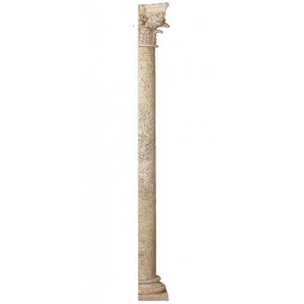 12" Coral Half Shaft W/Corinthian Cap & H...