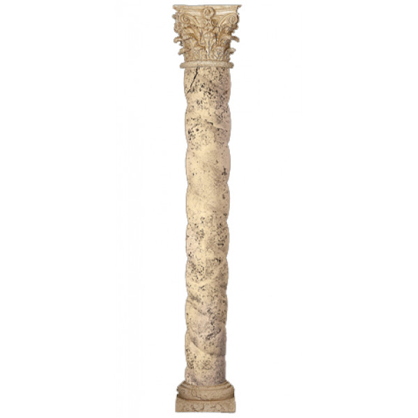 8" Bold Twist Full Shaft W/Corinthian Cap &am...